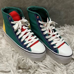 Steve Madden Color-block Platform Sneakers